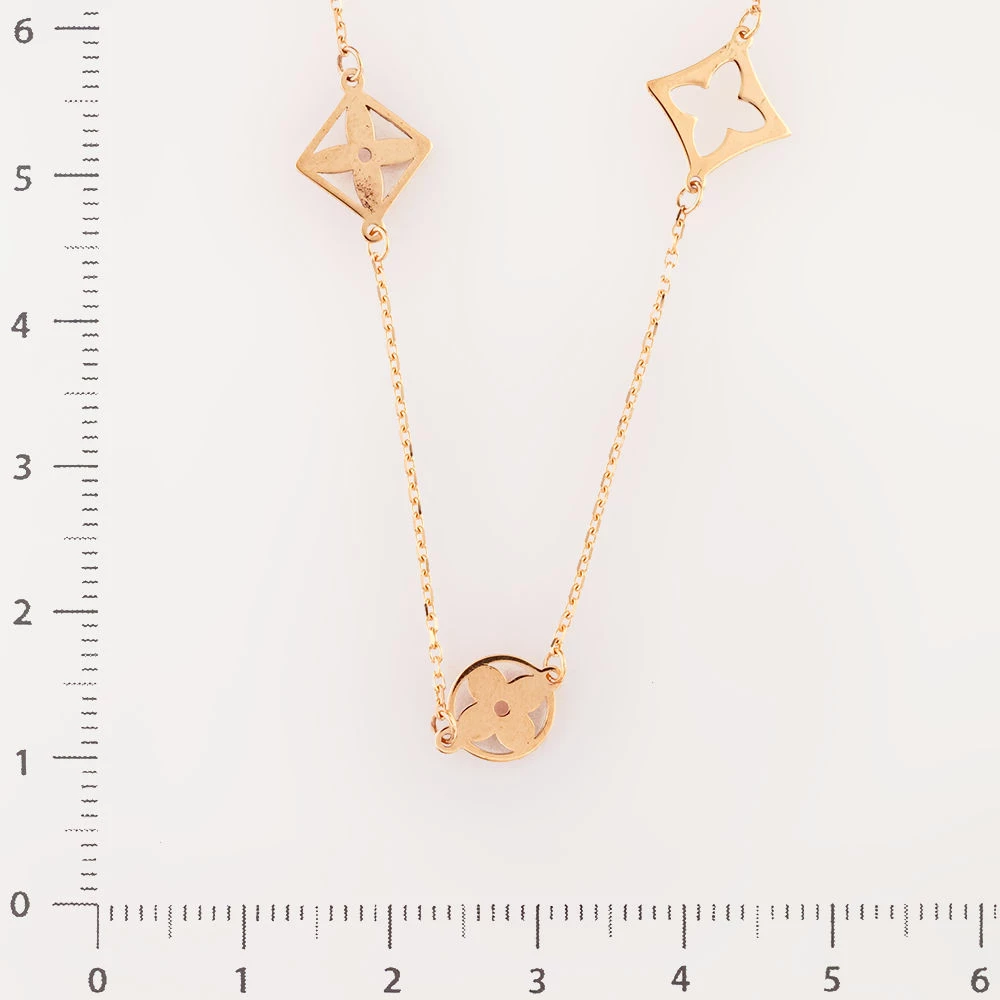 Колье из красного золота 585 пробы