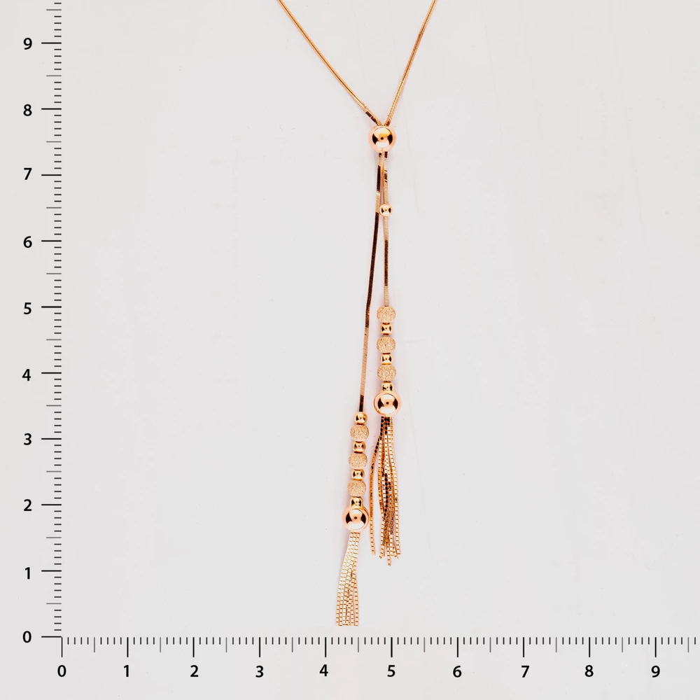 Колье из красного золота 585 пробы