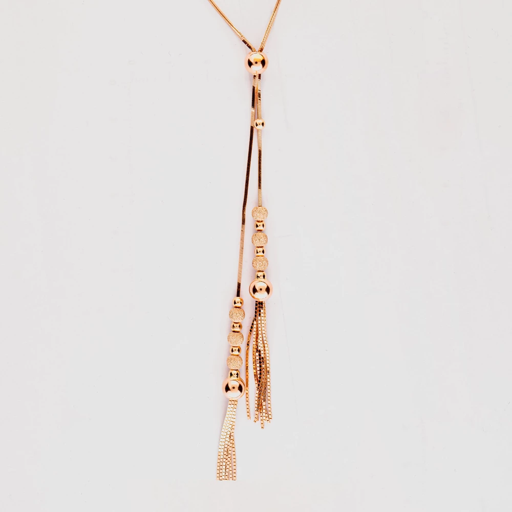 Колье из красного золота 585 пробы