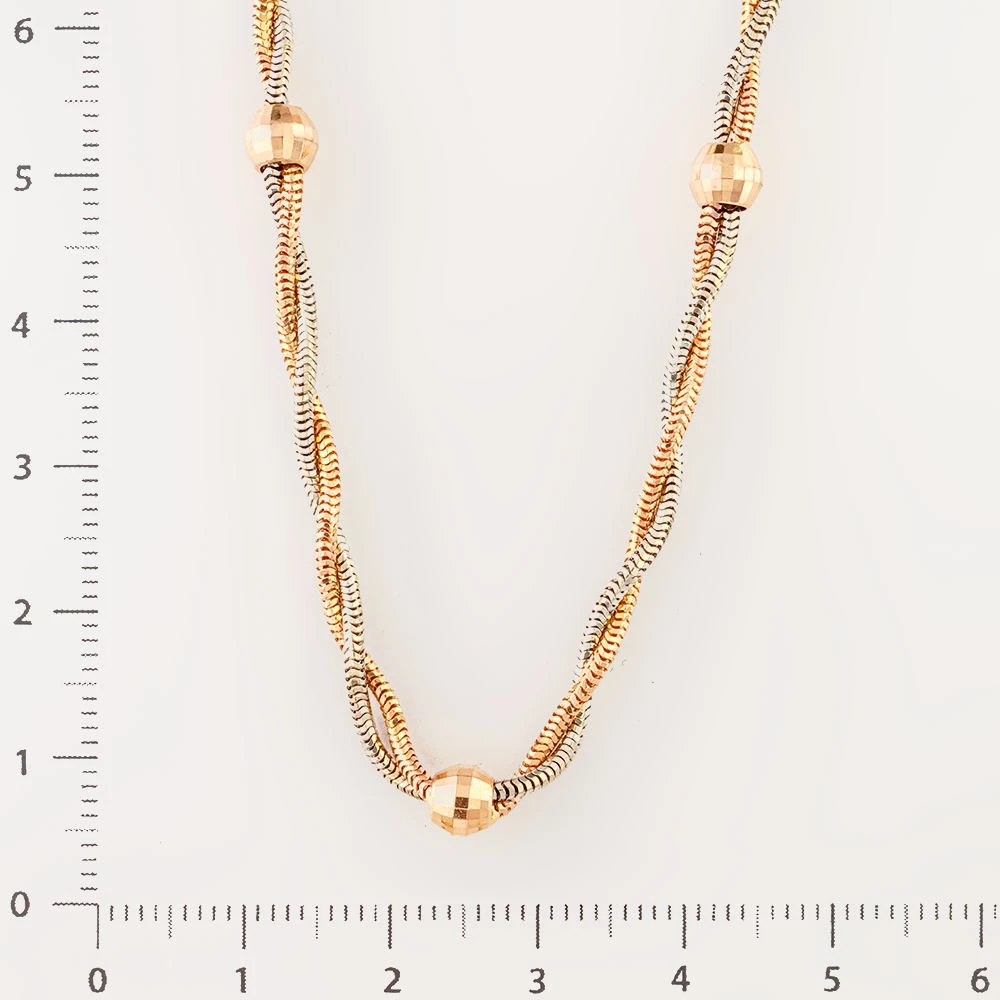 Колье из красного золота 585 пробы