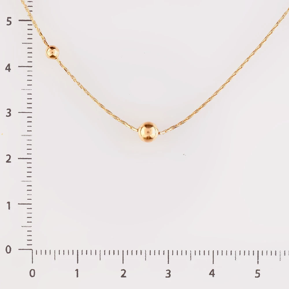 Колье из красного золота 585 пробы