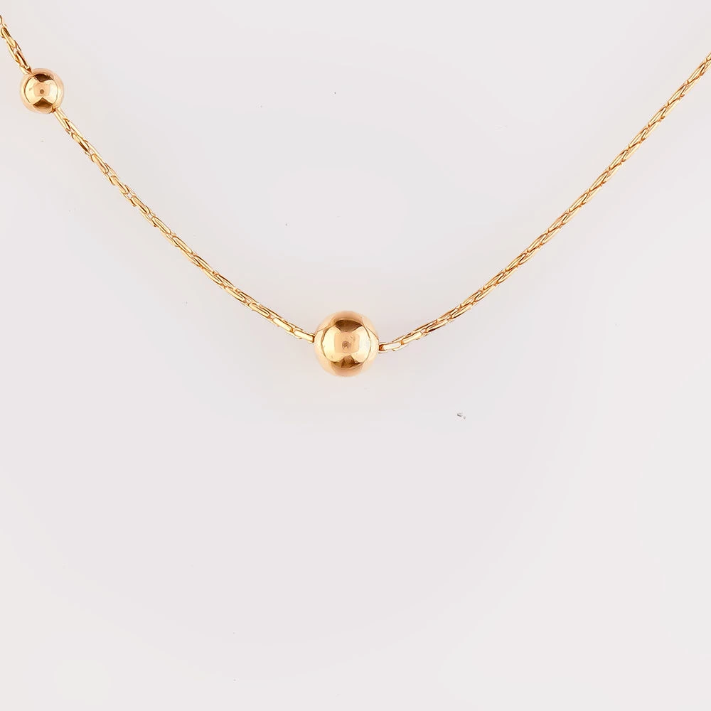 Колье из красного золота 585 пробы