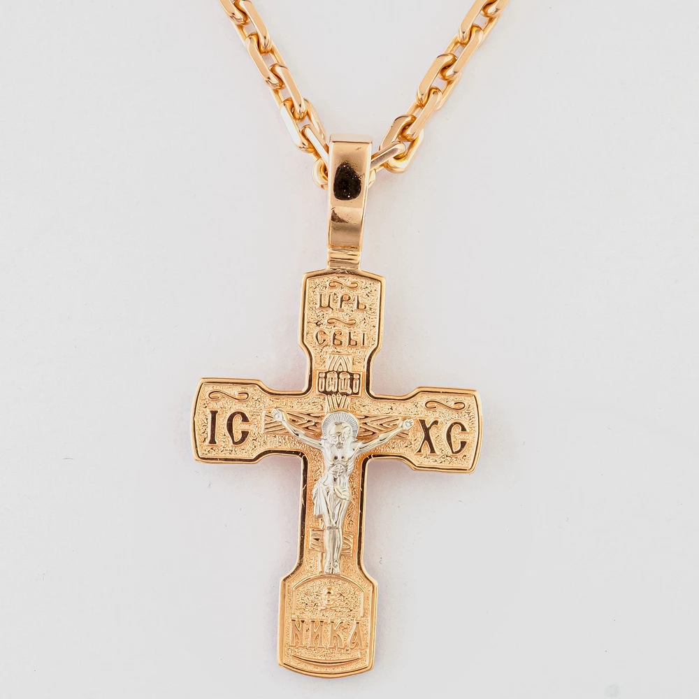 Колье из красного золота 585 пробы