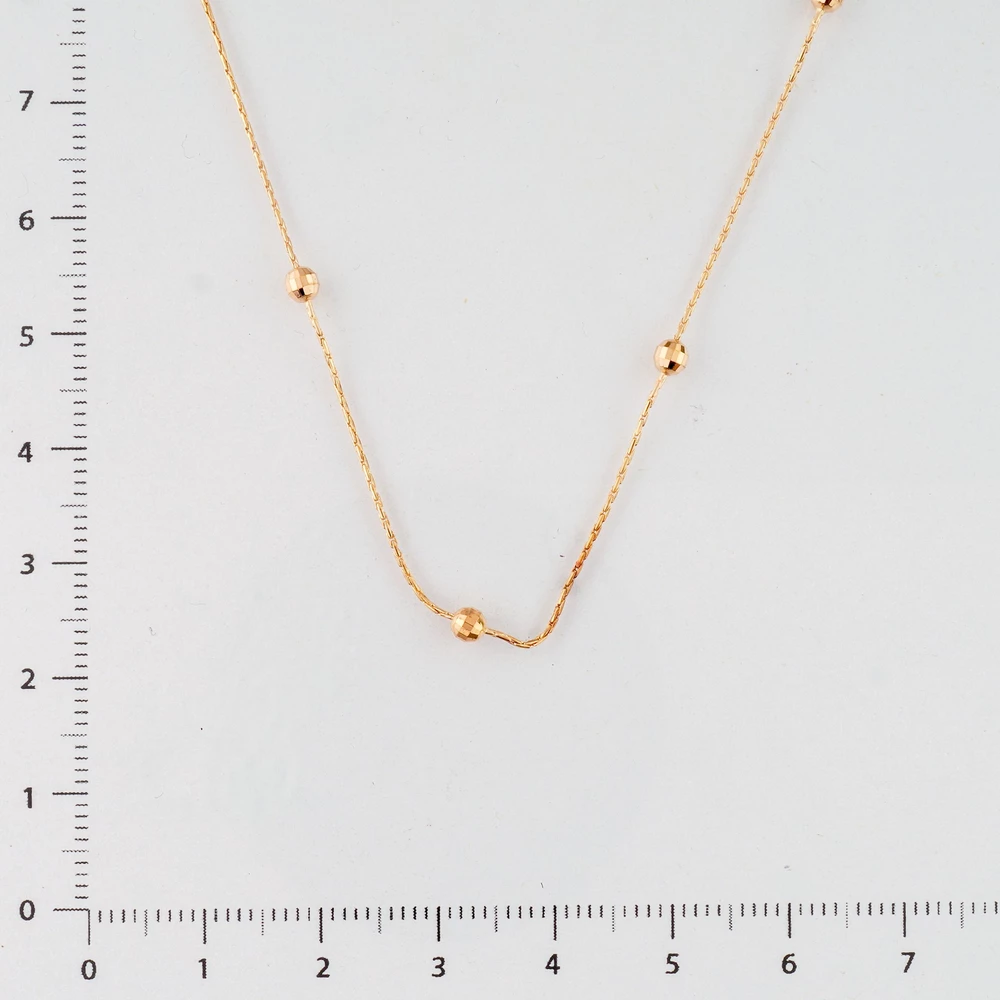 Колье из красного золота 585 пробы