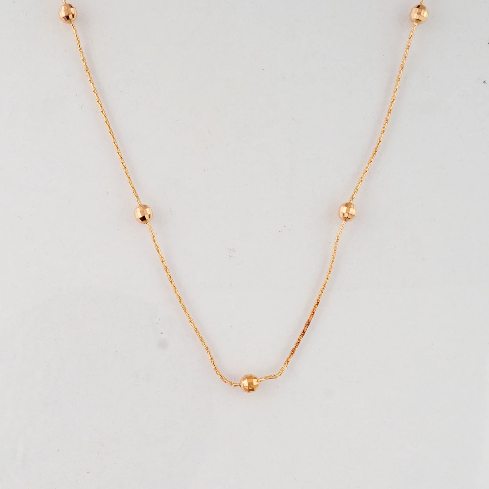 Колье из красного золота 585 пробы