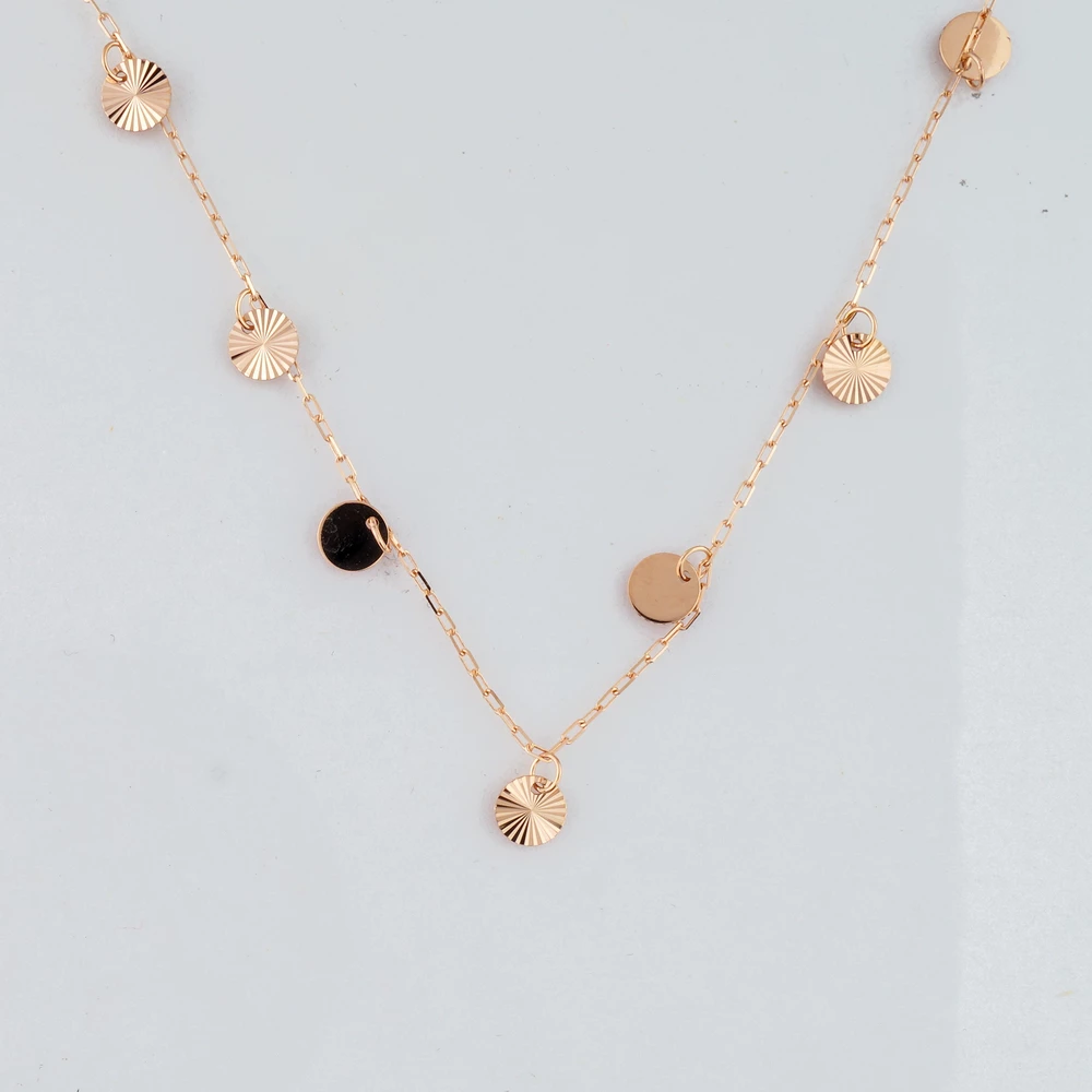 Колье из красного золота 585 пробы