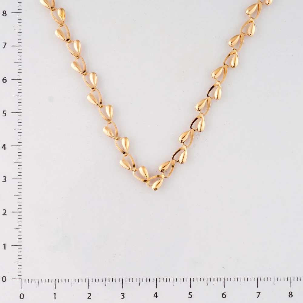 Колье из красного золота 585 пробы