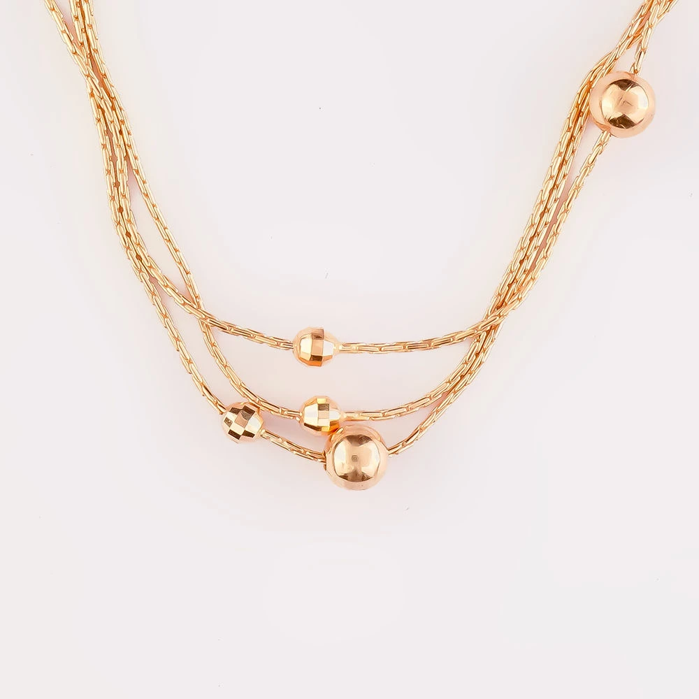 Колье из красного золота 585 пробы