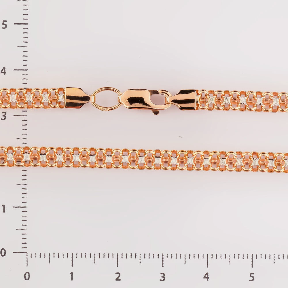 Колье из красного золота 585 пробы