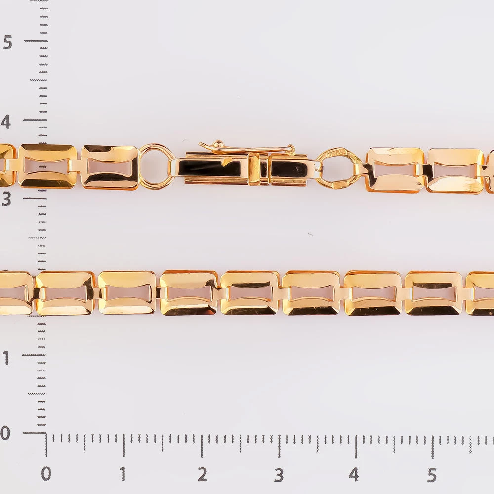 Колье из красного золота 585 пробы