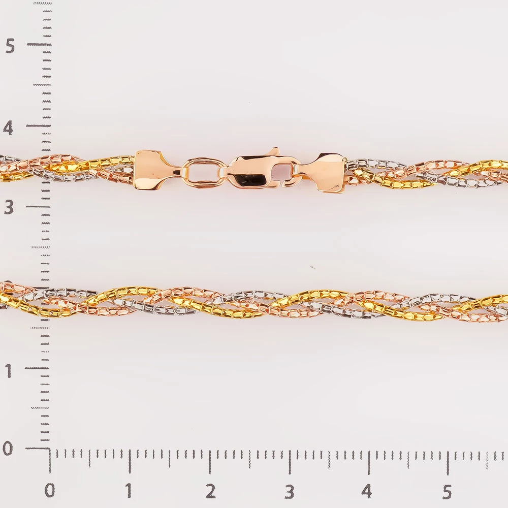 Колье из красного золота 585 пробы