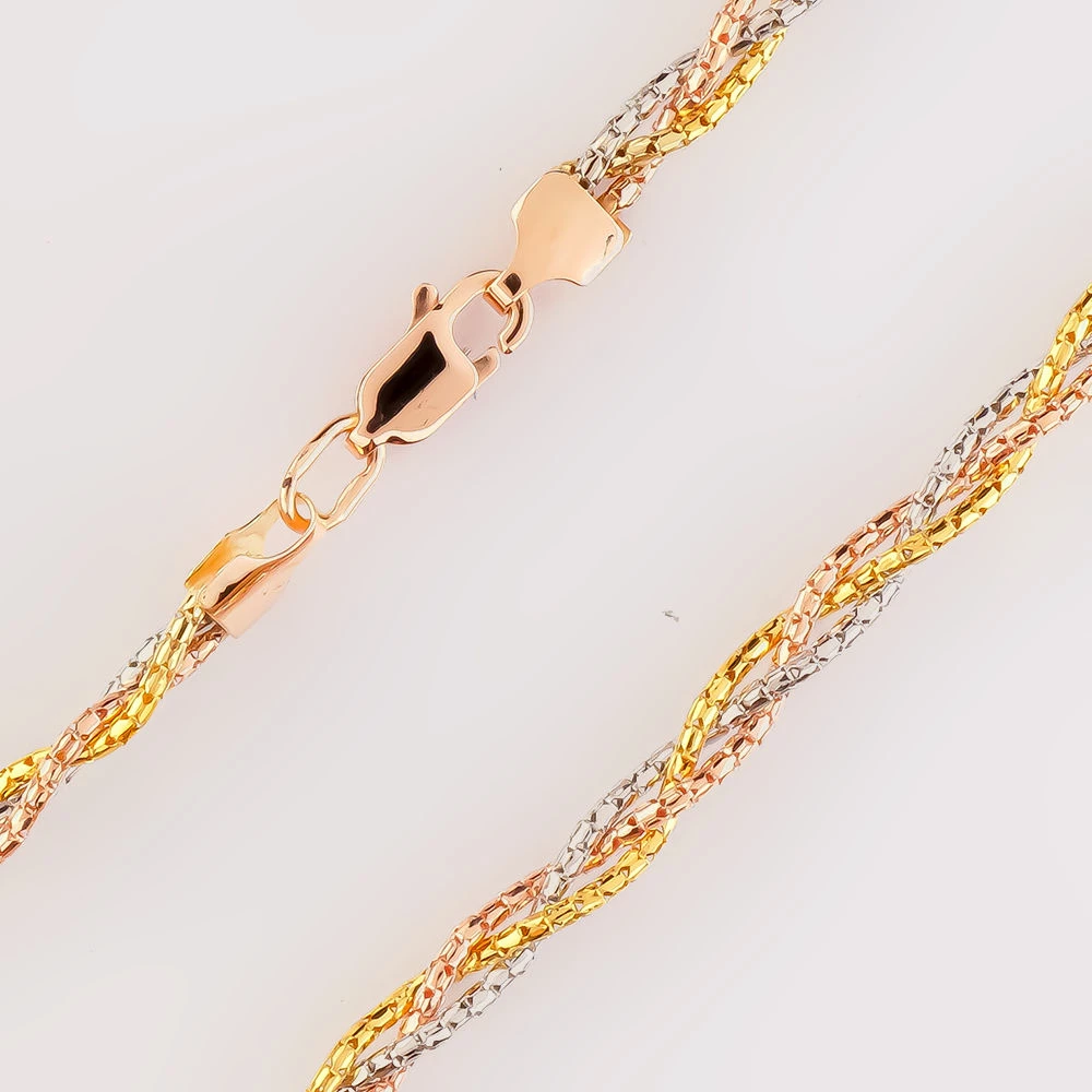 Колье из красного золота 585 пробы