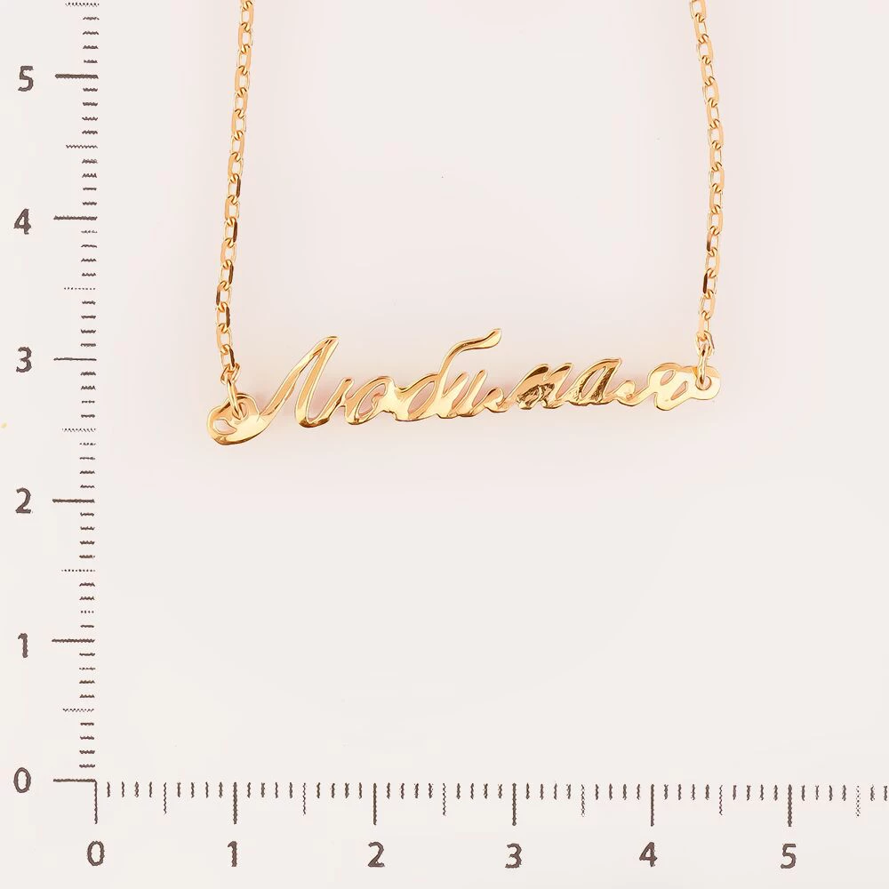 Колье из красного золота 585 пробы