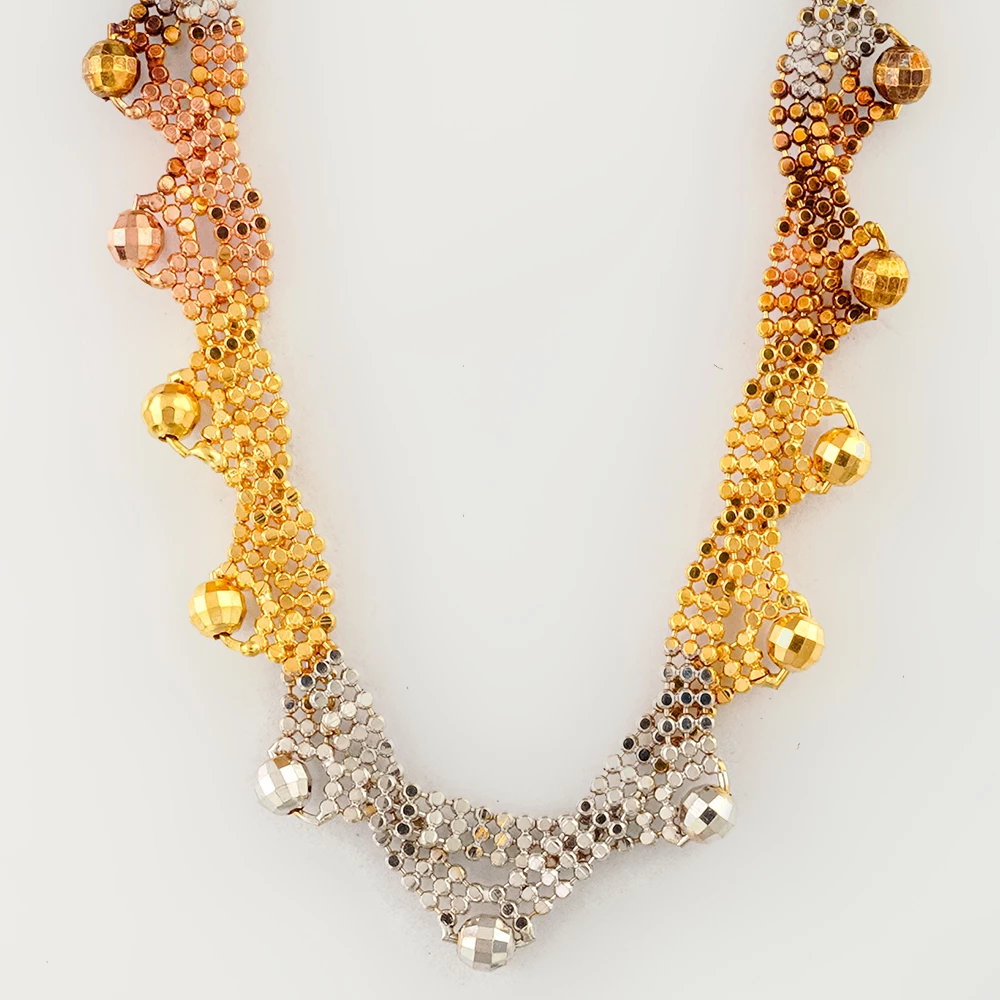 Колье из желтого золота 750 пробы