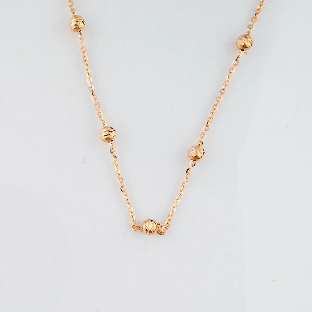 Колье из красного золота 585 пробы