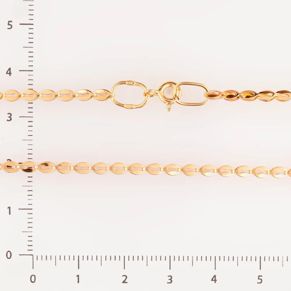 Колье из красного золота 585 пробы