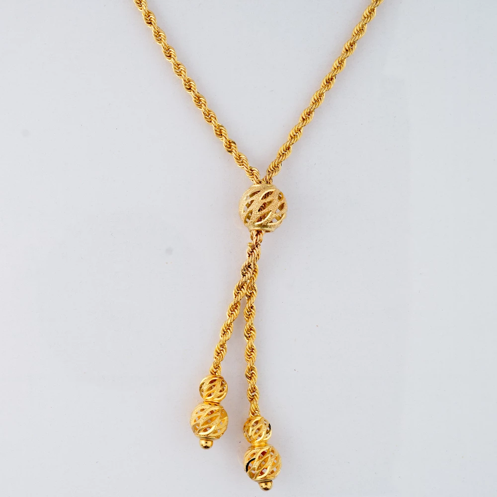 Колье из желтого золота 585 пробы