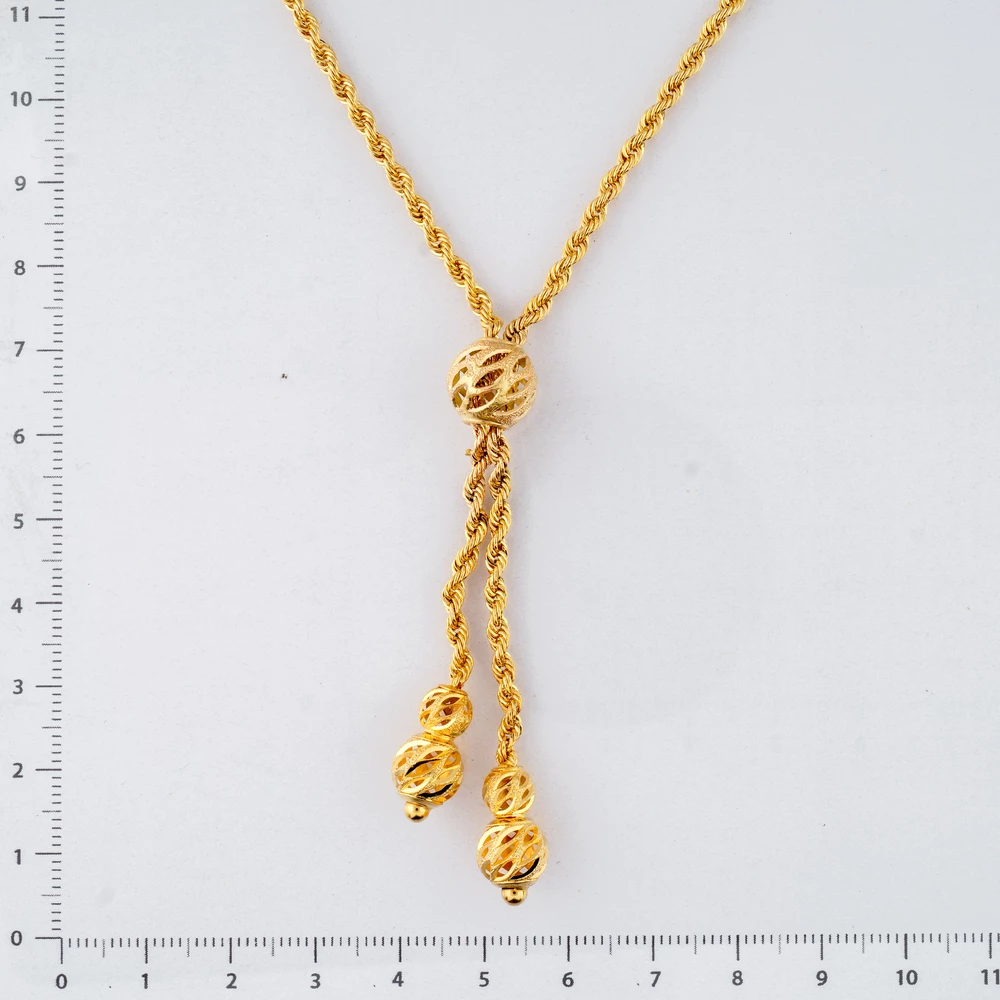 Колье из желтого золота 585 пробы