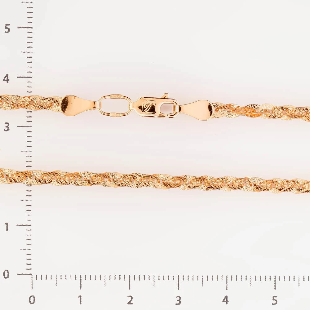 Колье из красного золота 585 пробы