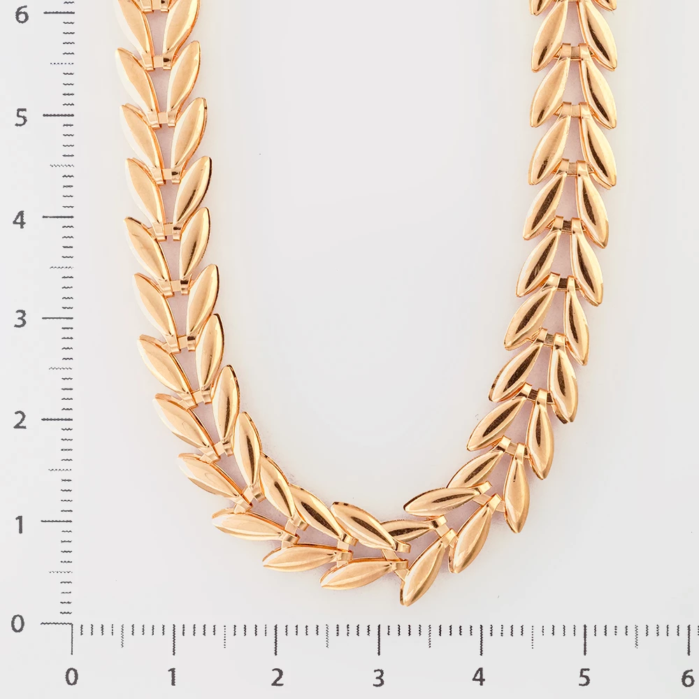 Колье из красного золота 585 пробы