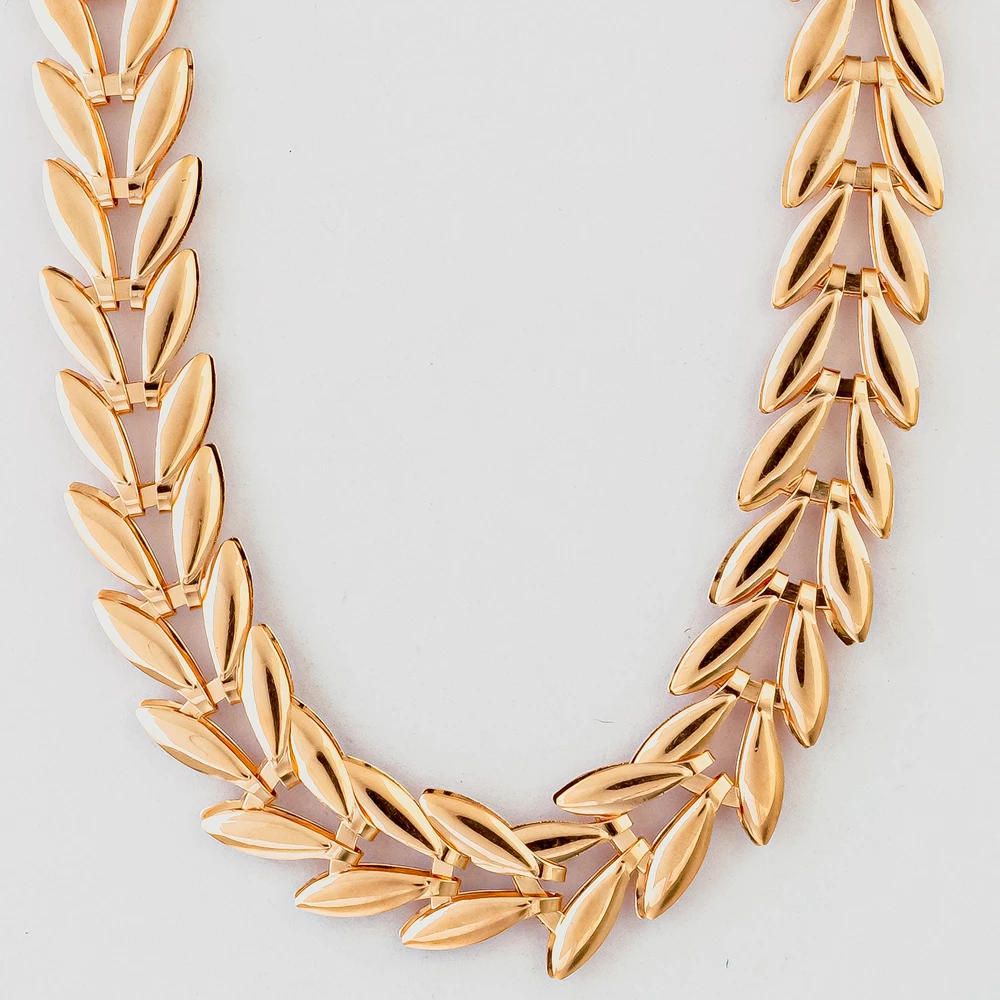 Колье из красного золота 585 пробы