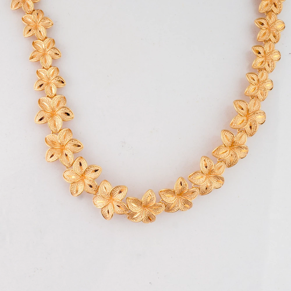 Колье из красного золота 585 пробы