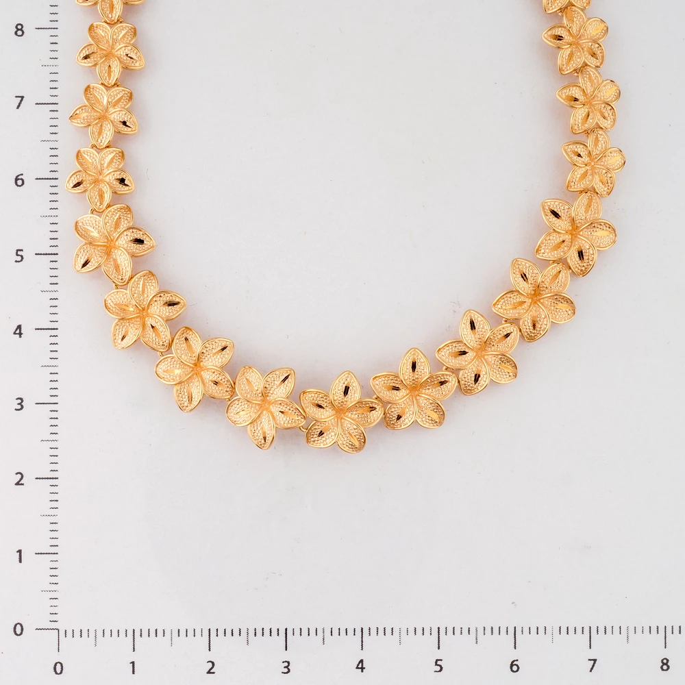 Колье из красного золота 585 пробы