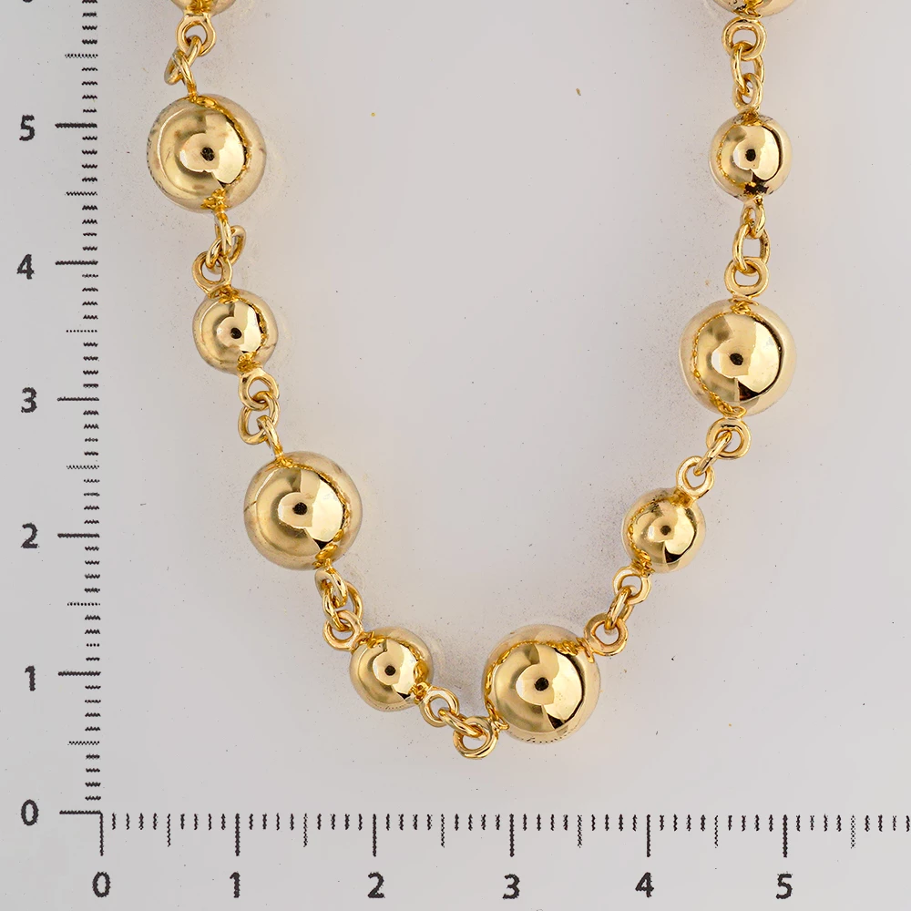 Колье из желтого золота 585 пробы