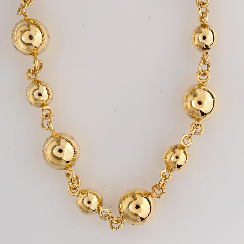 Колье из желтого золота 585 пробы