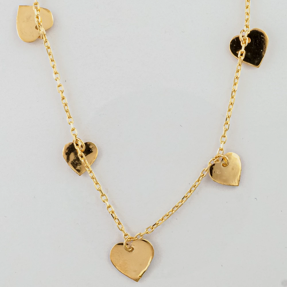 Колье из желтого золота 585 пробы