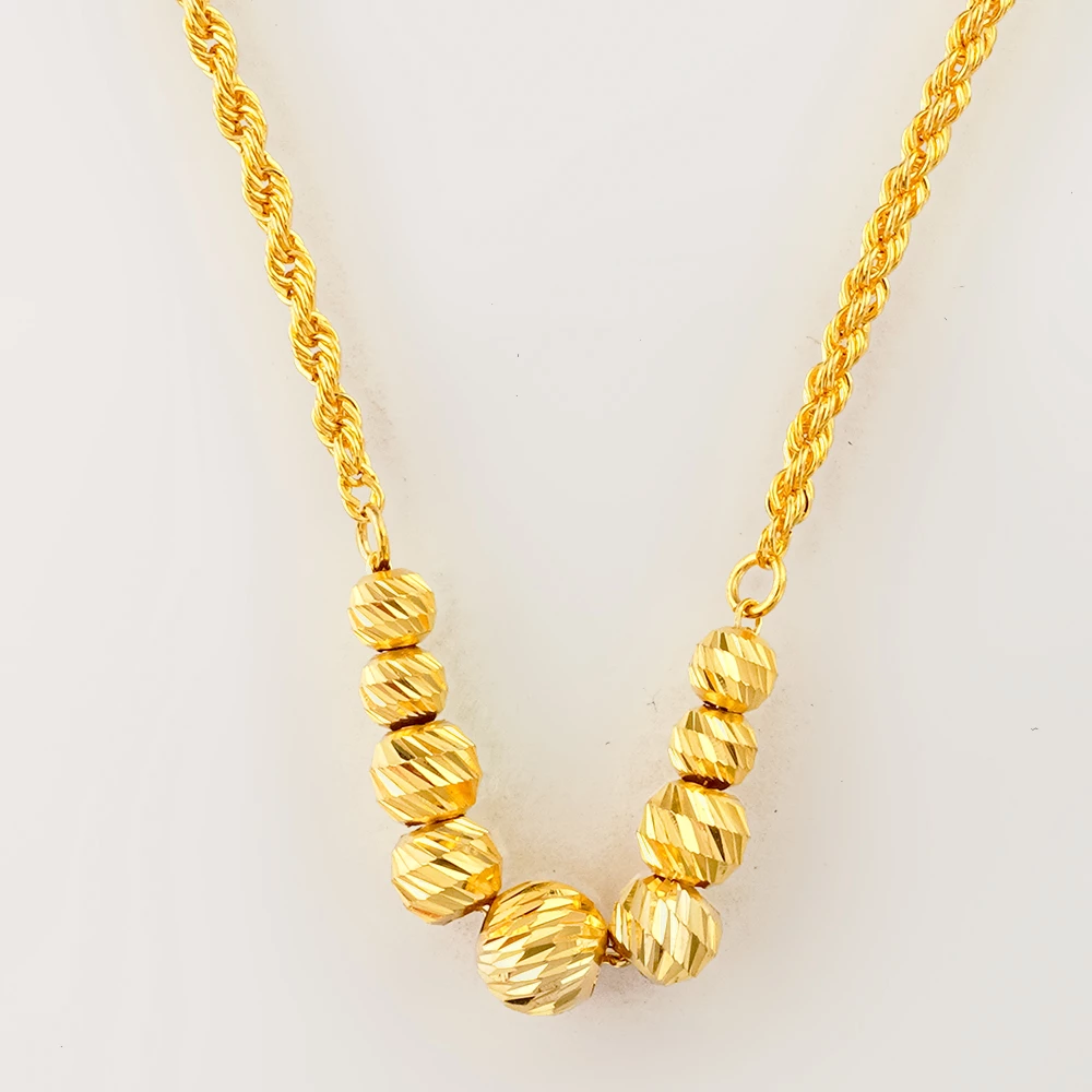 Колье из желтого золота 585 пробы