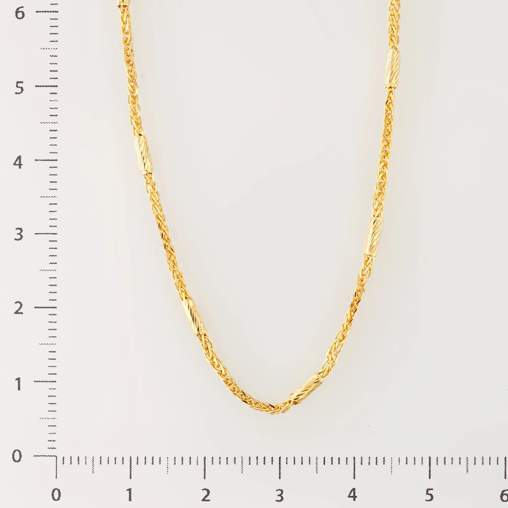 Колье из желтого золота 585 пробы