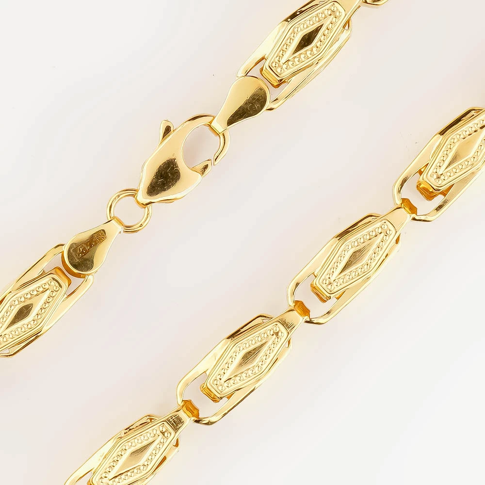 Колье из желтого золота 585 пробы