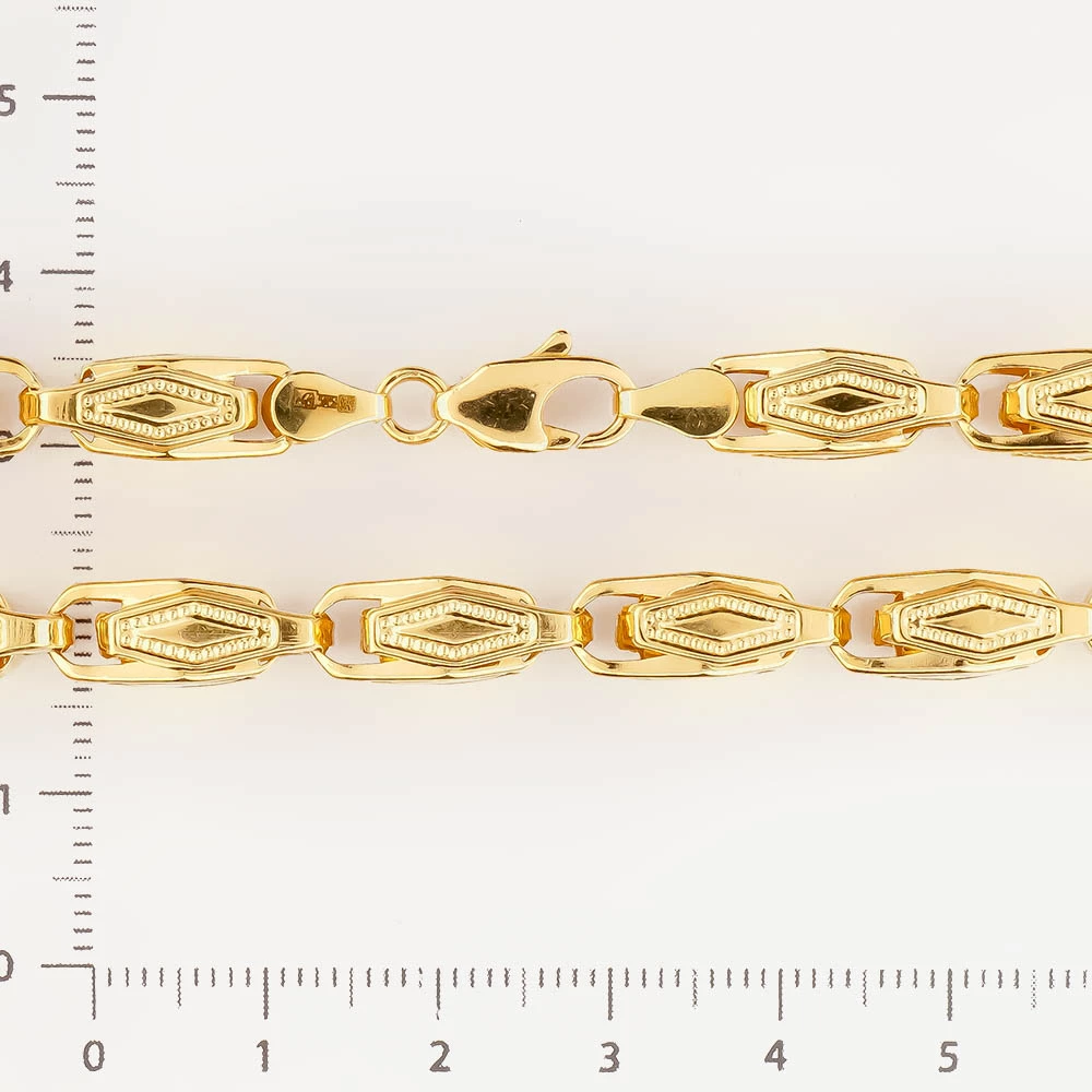 Колье из желтого золота 585 пробы