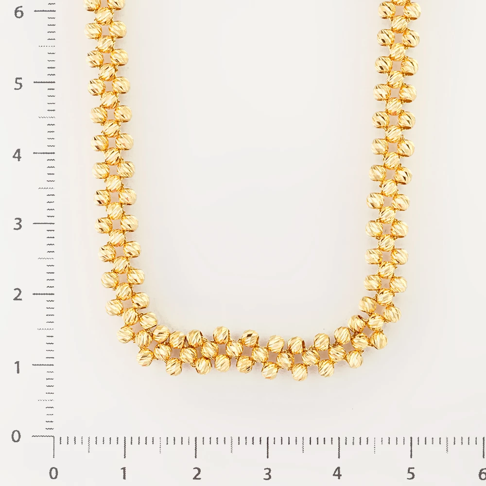 Колье из желтого золота 585 пробы