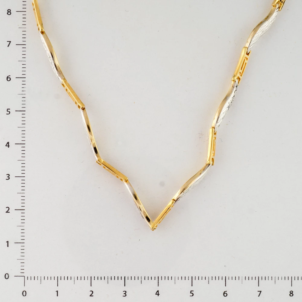 Колье из желтого золота 585 пробы