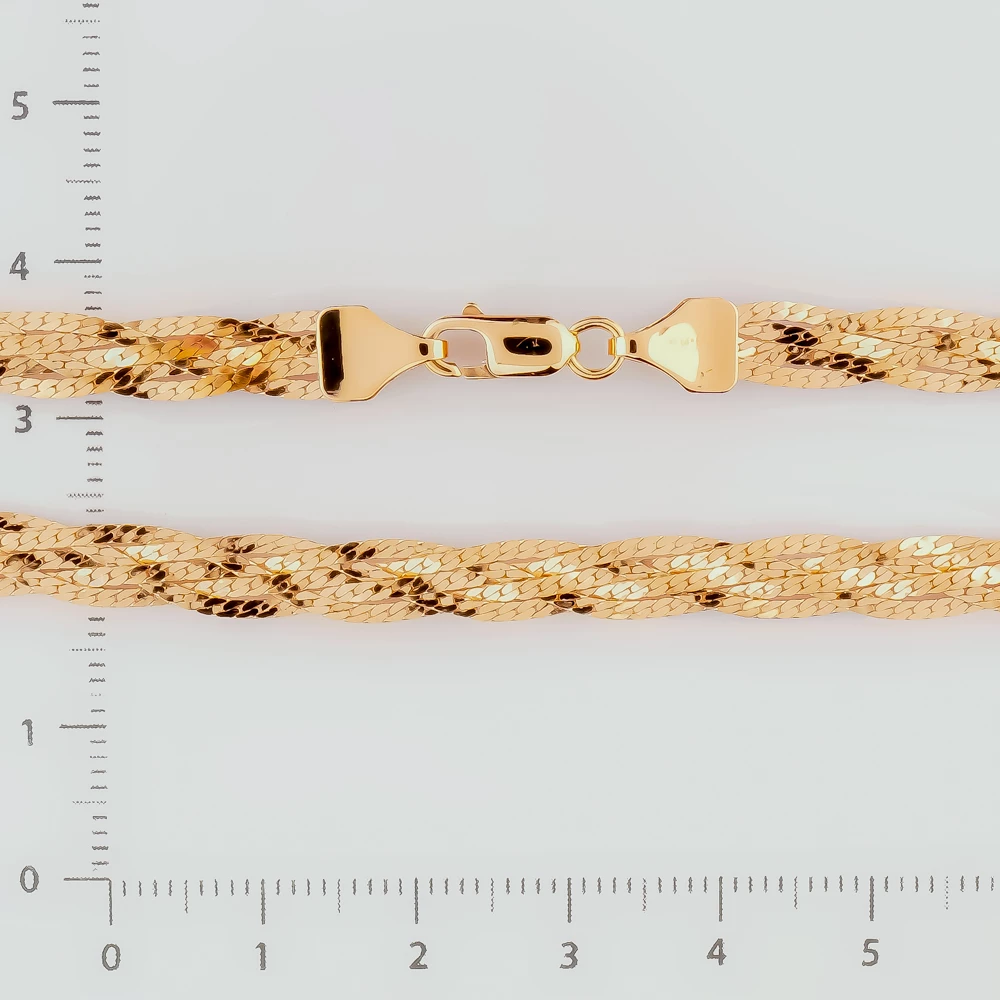 Колье из красного золота 585 пробы