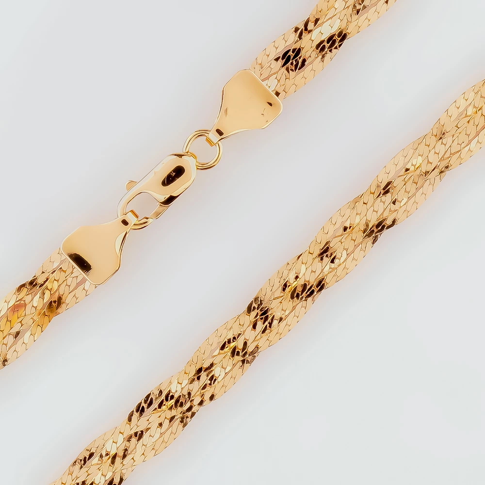 Колье из красного золота 585 пробы