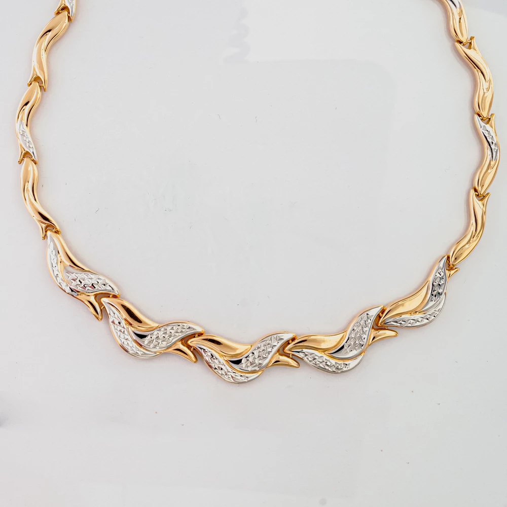 Колье из желтого золота 585 пробы