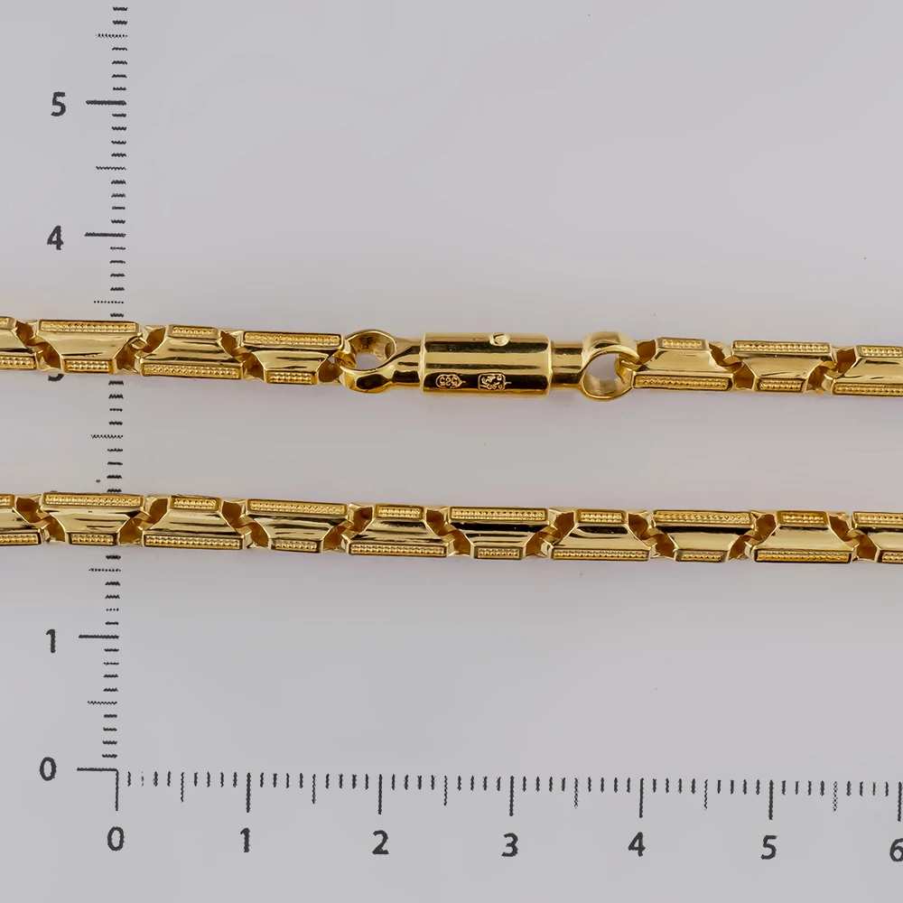 Колье из желтого золота 585 пробы