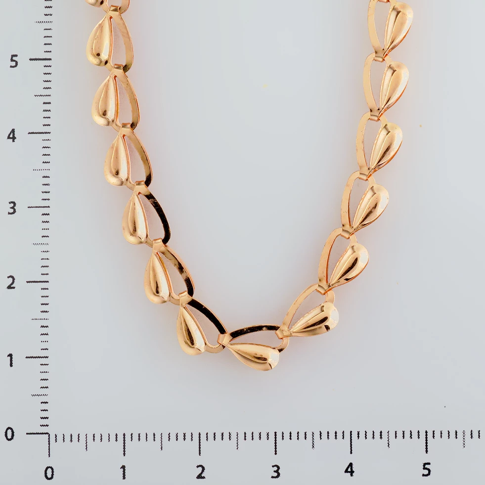 Колье из красного золота 585 пробы