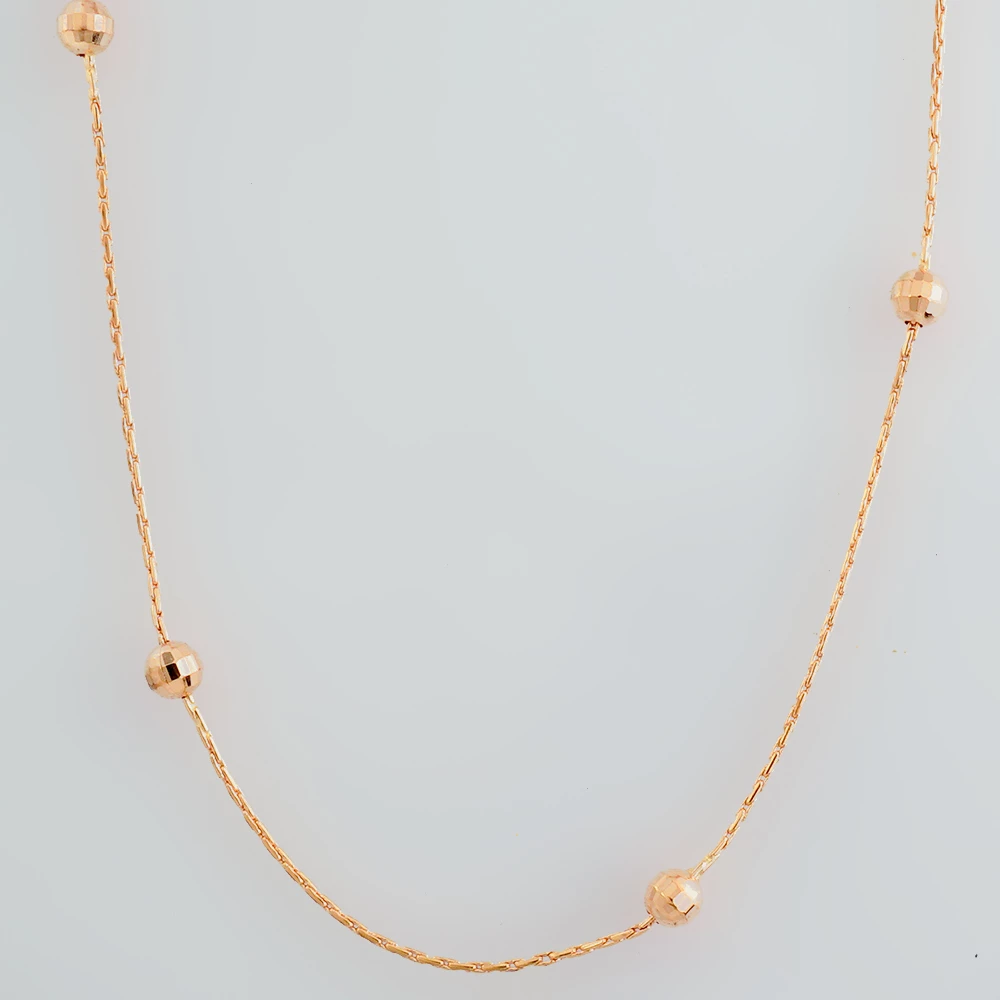 Колье из красного золота 585 пробы