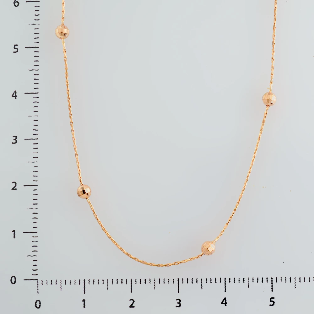 Колье из красного золота 585 пробы