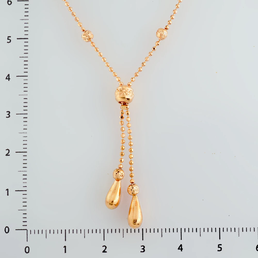 Колье из красного золота 585 пробы