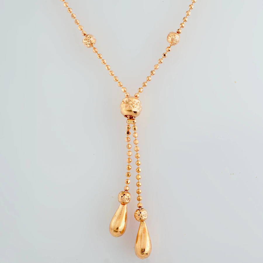 Колье из красного золота 585 пробы