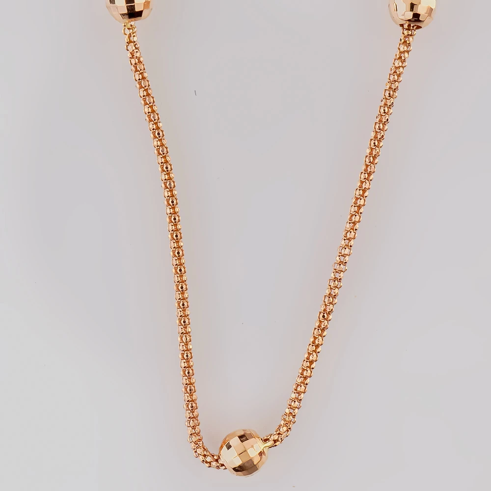 Колье из красного золота 585 пробы