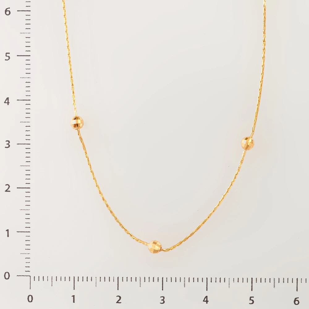 Колье из красного золота 585 пробы