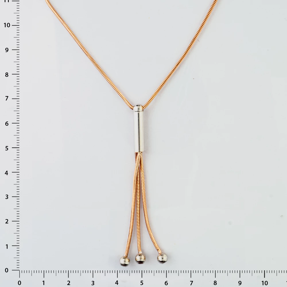 Колье из красного золота 585 пробы