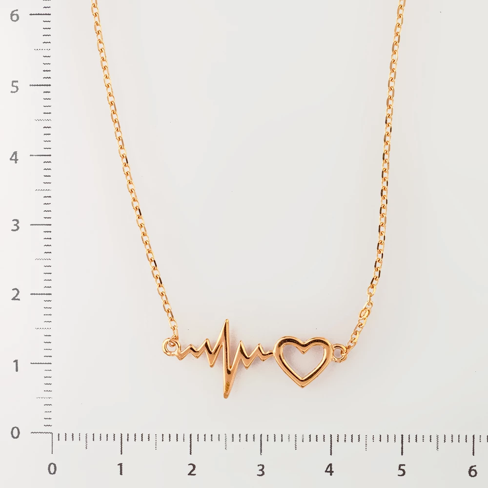 Колье из красного золота 585 пробы