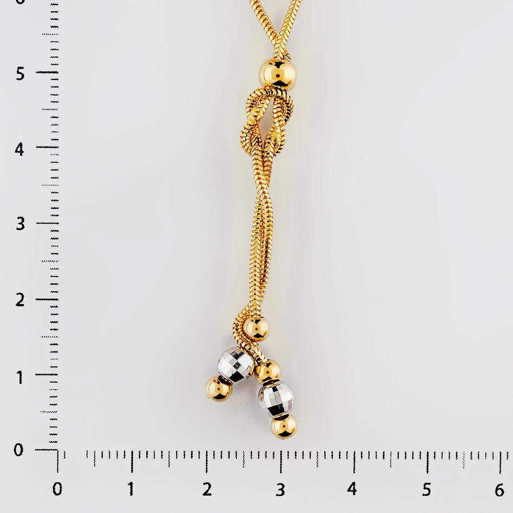 Колье из желтого золота 585 пробы